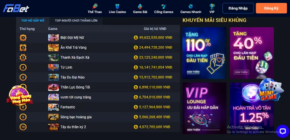 Banner khuyến mãi Nổ Hũ độc quyền tại 33win99 chính thức